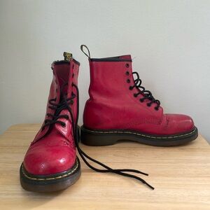 Dr Martens Red Boots